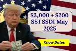 $3,000 + $200 SSI SSDI May 2025