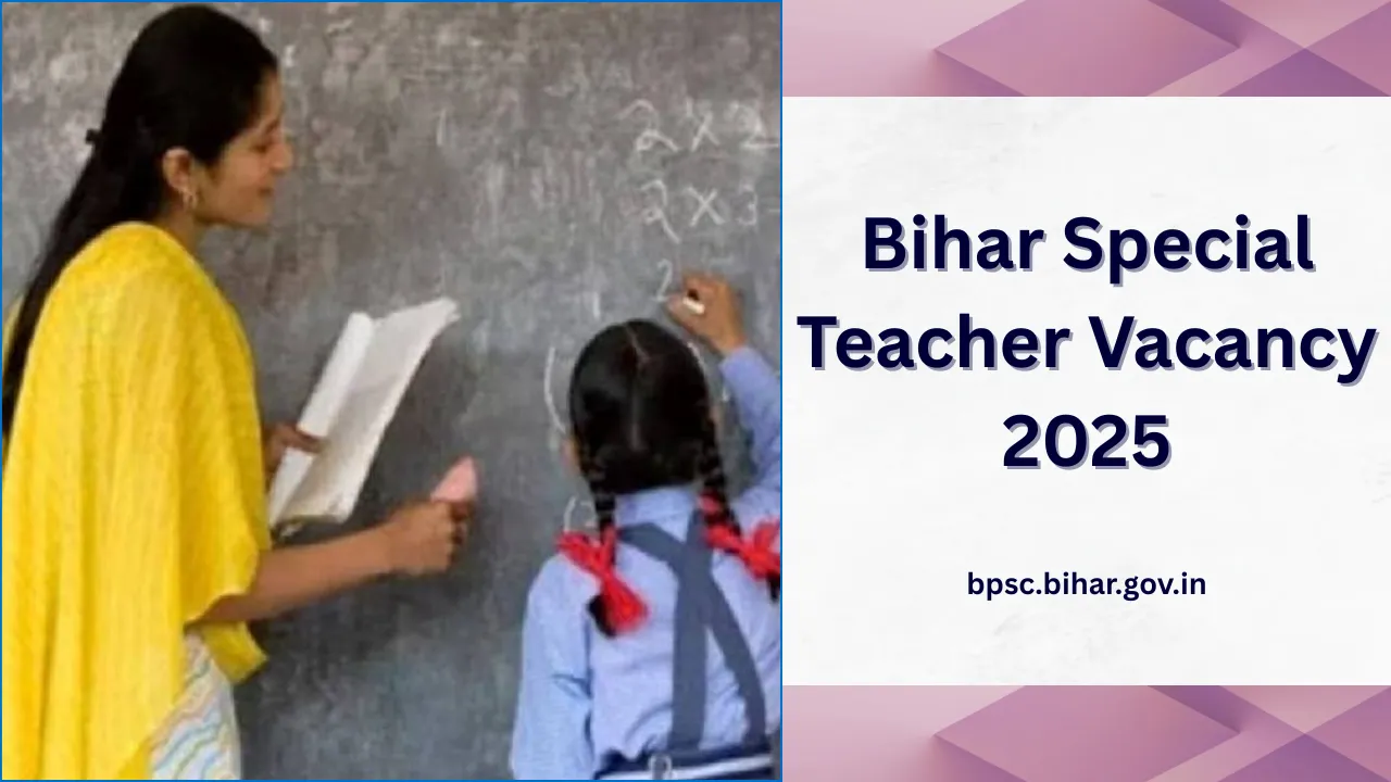 Bihar Special Teacher Vacancy 2025