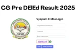 CG Pre DElEd Result 2025