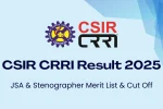 CSIR CRRI Result 2025
